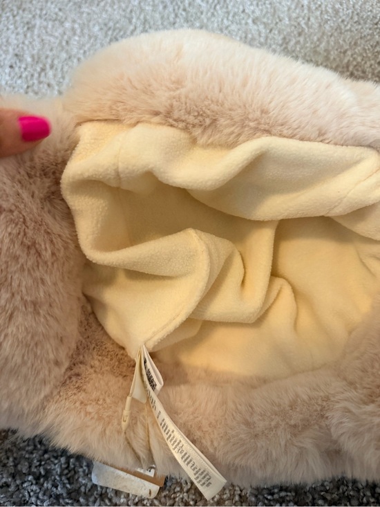 SKIMS Faux Fur Trapper Hat Cream Egret Winter Cozy Soft Plush One Size NWT main image 9